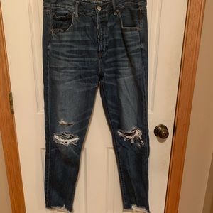 American Eagle high rise girlfriend jeans